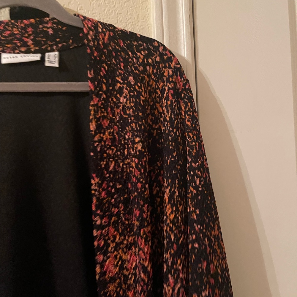 Susan Graver Womens multi colored Patterned cardigan size medium pre-owned - Picture 5 of 11